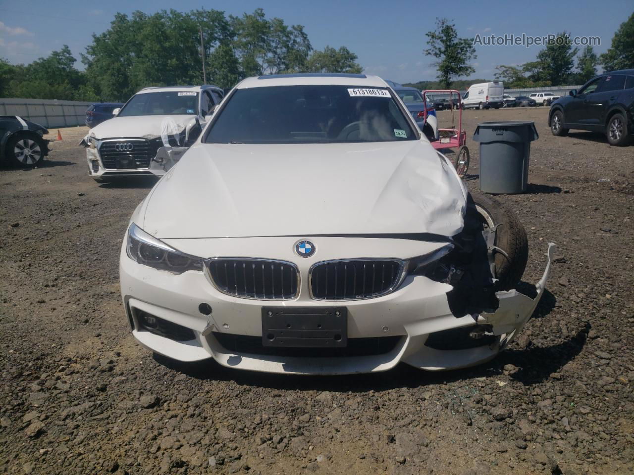 2018 Bmw 430xi Gran Coupe White vin: WBA4J3C54JBG94818