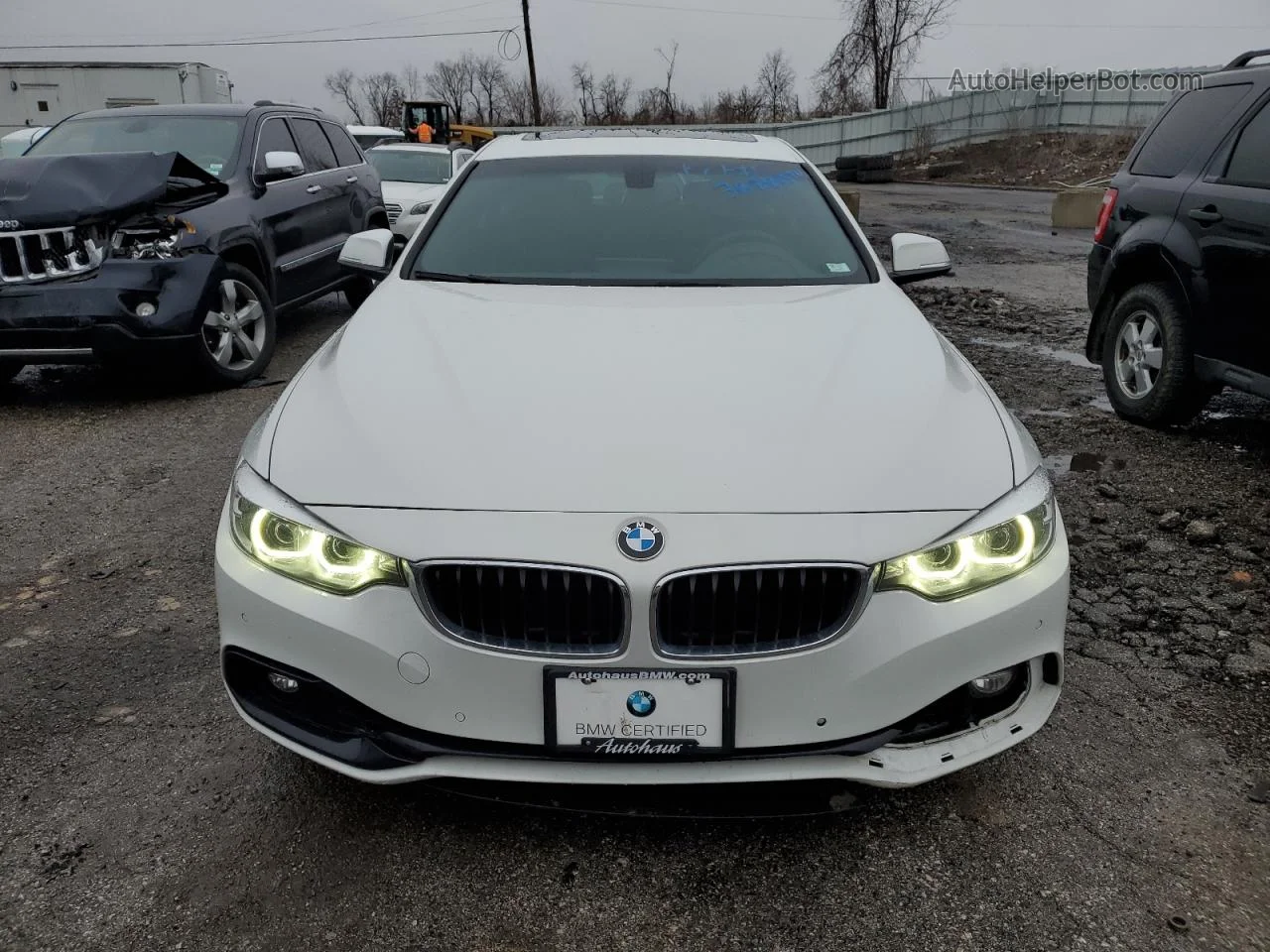 2018 Bmw 430xi Gran Coupe White vin: WBA4J3C55JBG91636