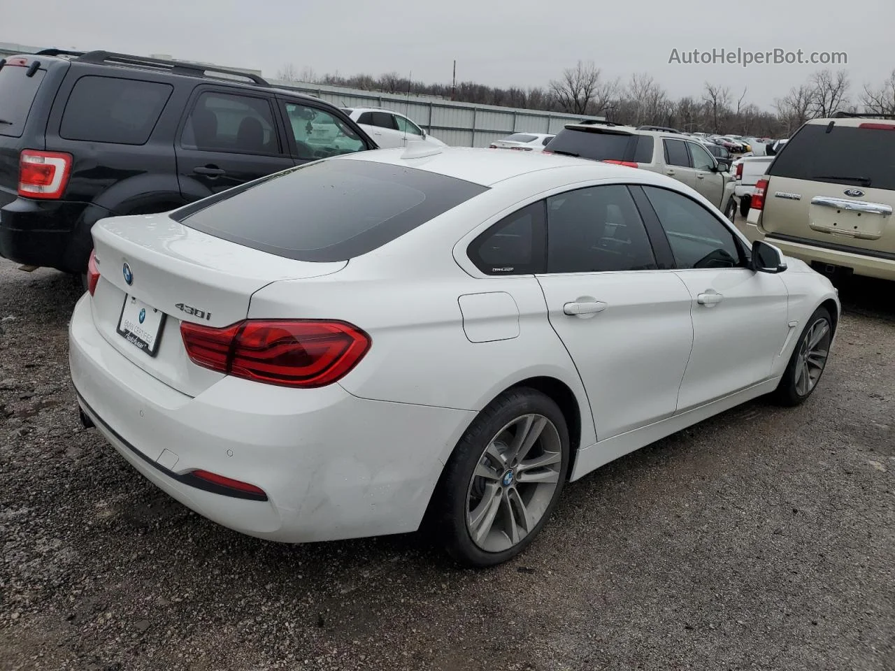 2018 Bmw 430xi Gran Coupe White vin: WBA4J3C55JBG91636