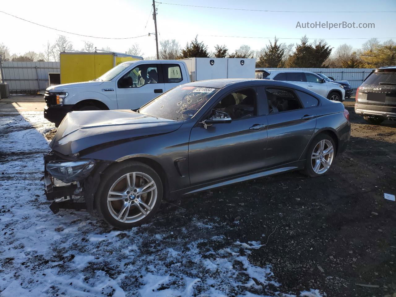 2018 Bmw 430xi Gran Coupe Gray vin: WBA4J3C55JBG96495