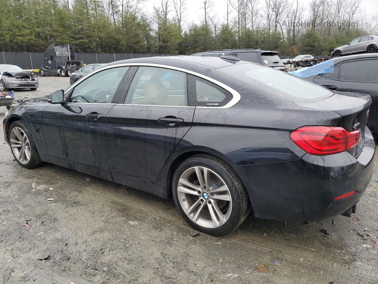 2018 Bmw 430xi Gran Coupe Black vin: WBA4J3C55JBG96500