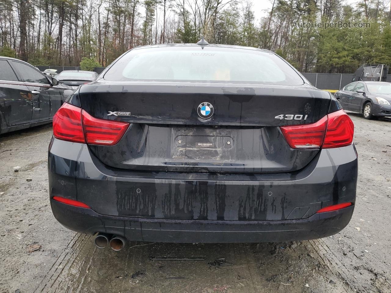 2018 Bmw 430xi Gran Coupe Black vin: WBA4J3C55JBG96500