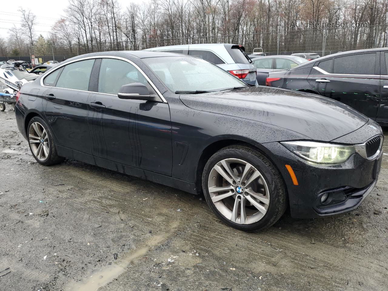 2018 Bmw 430xi Gran Coupe Black vin: WBA4J3C55JBG96500