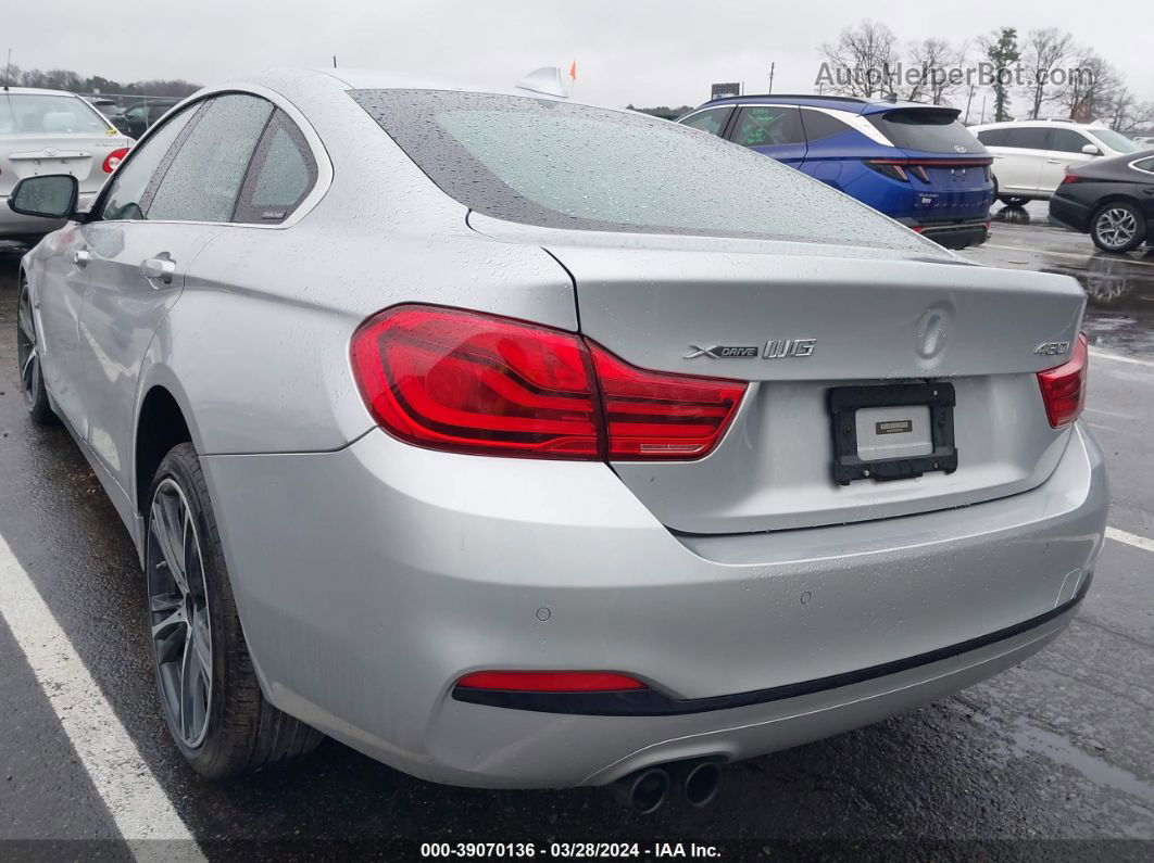 2018 Bmw 430i Gran Coupe Xdrive Silver vin: WBA4J3C57JBG91024