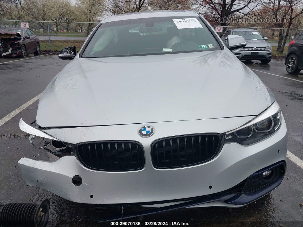 2018 Bmw 430i Gran Coupe Xdrive Silver vin: WBA4J3C57JBG91024