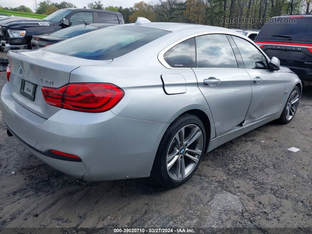 2018 Bmw 430i Gran Coupe Xdrive Silver vin: WBA4J3C57JBG91265