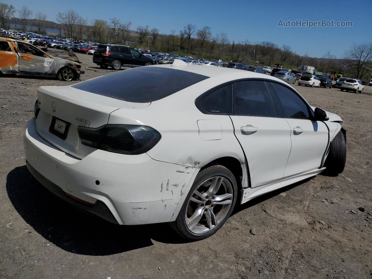 2018 Bmw 430xi Gran Coupe White vin: WBA4J3C58JBB97349