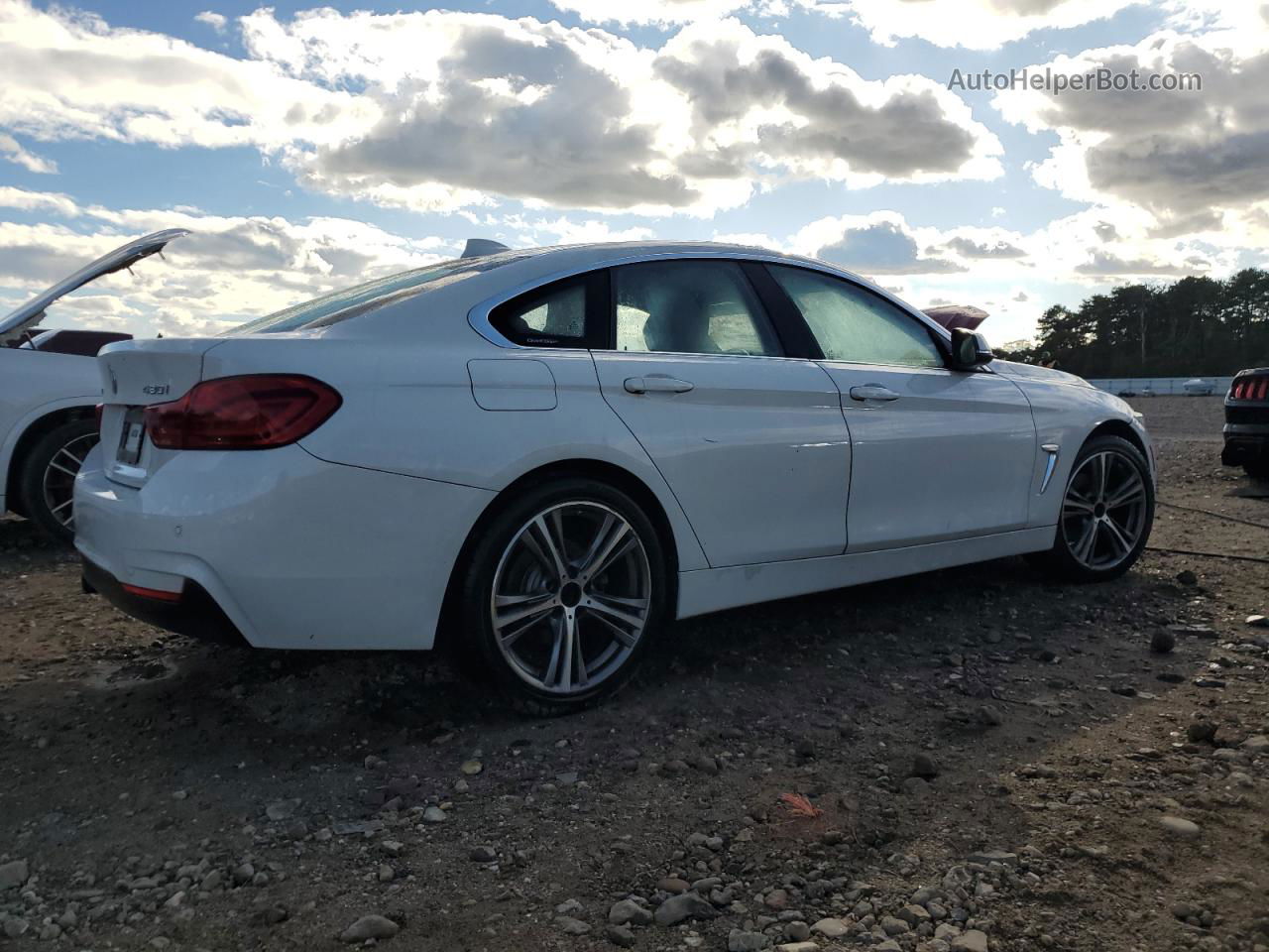 2018 Bmw 430xi Gran Coupe Белый vin: WBA4J3C58JBG90593