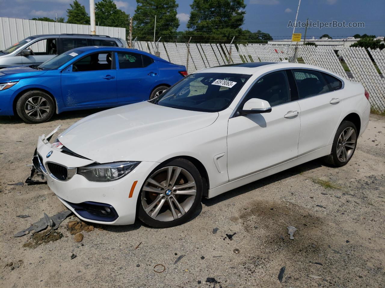 2018 Bmw 430xi Gran Coupe White vin: WBA4J3C58JBG91579