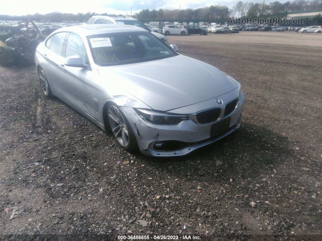 2018 Bmw 4 Series 430i Xdrive Silver vin: WBA4J3C58JBG97110