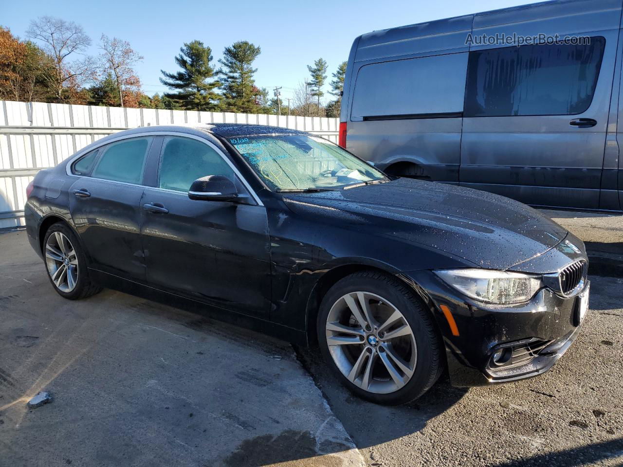 2018 Bmw 430xi Gran Coupe Black vin: WBA4J3C59JBB97702