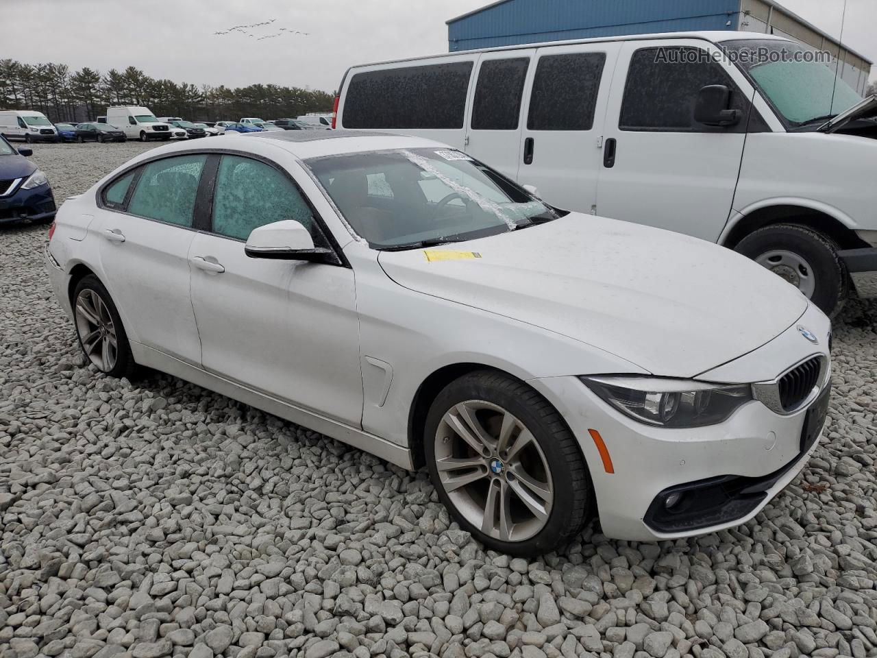 2018 Bmw 430xi Gran Coupe White vin: WBA4J3C59JBL03725