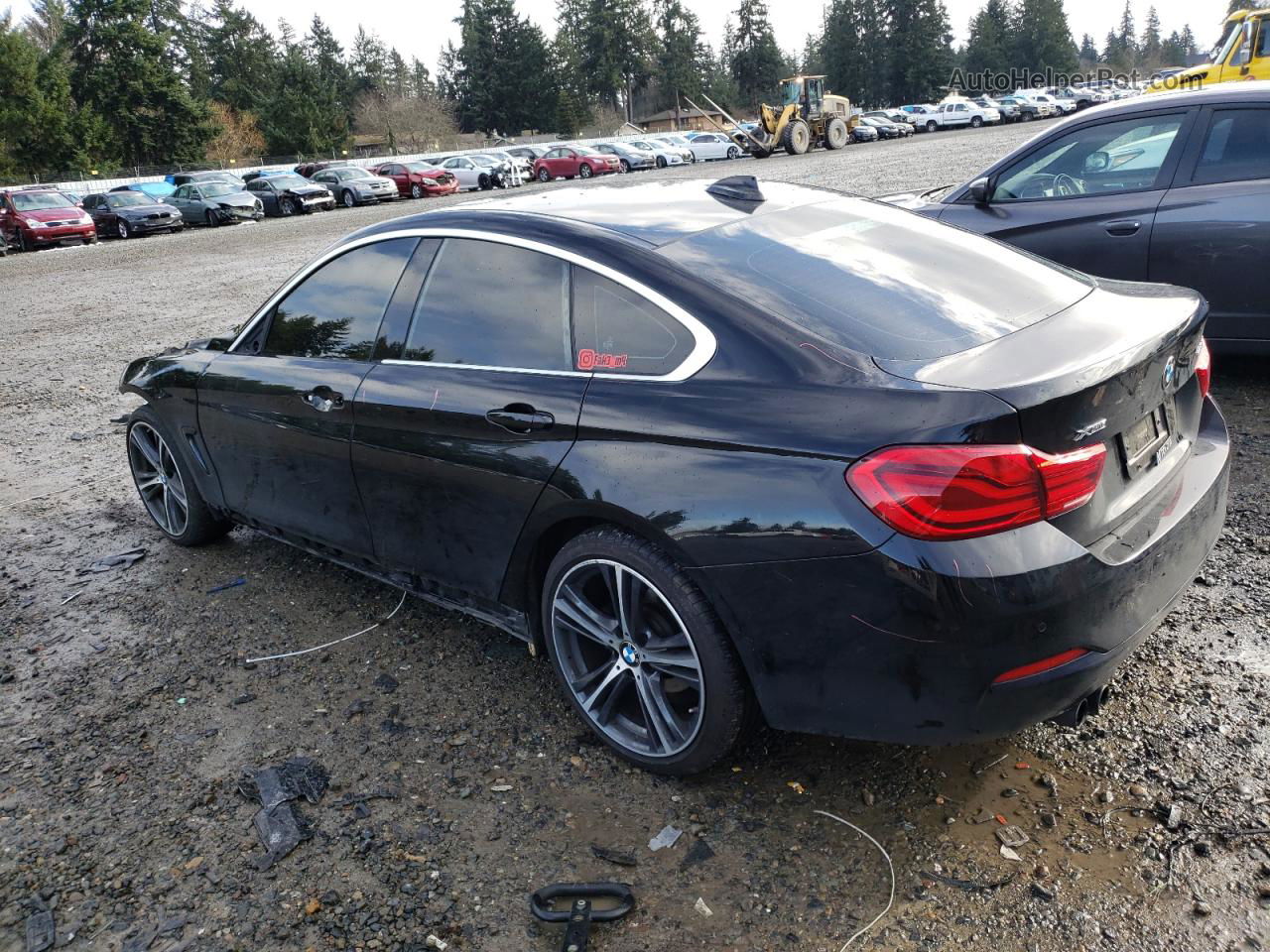 2018 Bmw 430xi Gran Coupe Black vin: WBA4J3C5XJBG91177