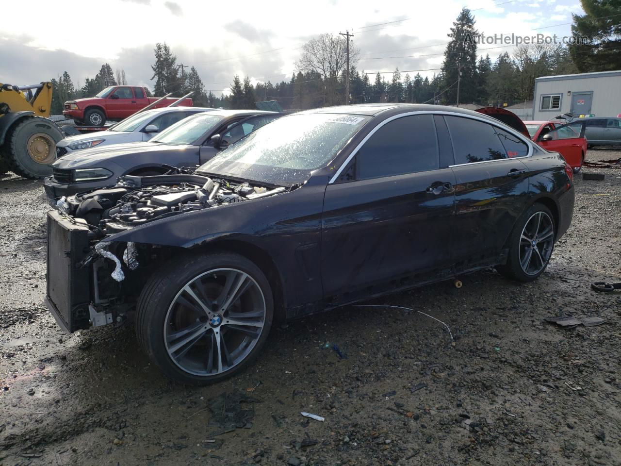 2018 Bmw 430xi Gran Coupe Black vin: WBA4J3C5XJBG91177