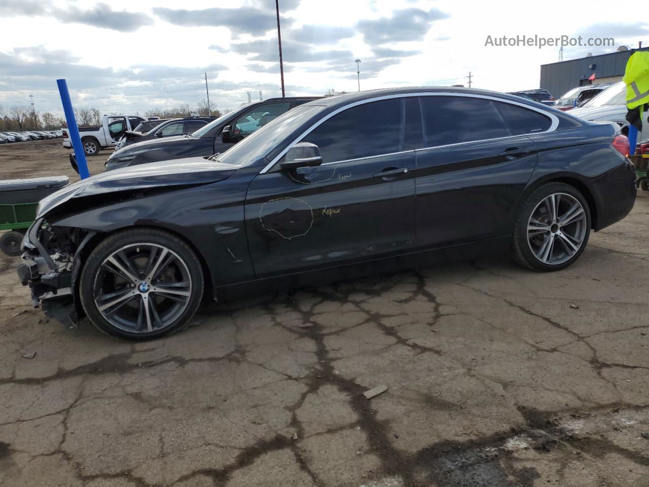 2018 Bmw 430xi Gran Coupe Black vin: WBA4J3C5XJBG95360