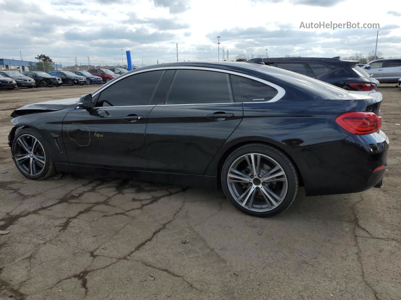 2018 Bmw 430xi Gran Coupe Black vin: WBA4J3C5XJBG95360