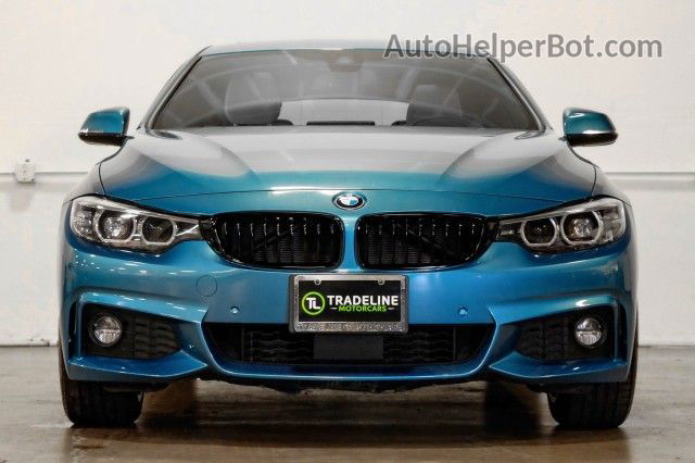 2018 Bmw 4 Series 430i Xdrive Синий vin: WBA4J3C5XJBG96928