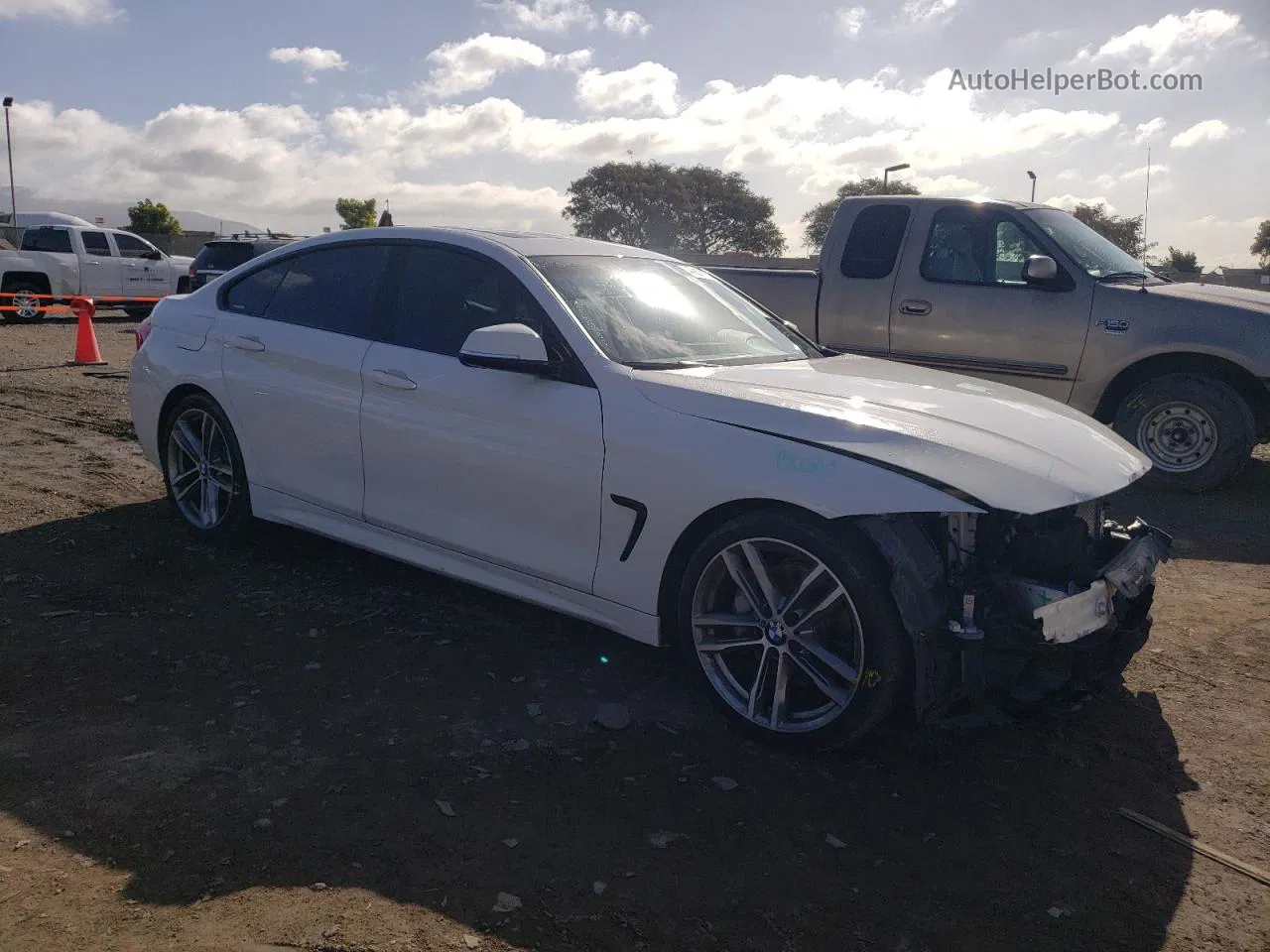 2018 Bmw 440i Gran Coupe White vin: WBA4J5C50JBF07358