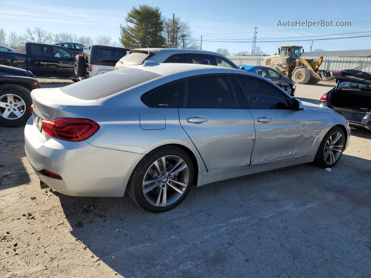 2018 Bmw 440i Gran Coupe Silver vin: WBA4J5C50JBF07795