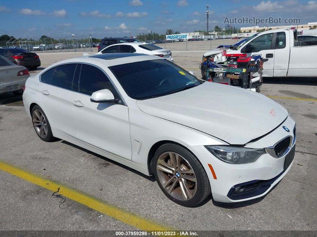 2018 Bmw 440i Gran Coupe White vin: WBA4J5C52JBF06499