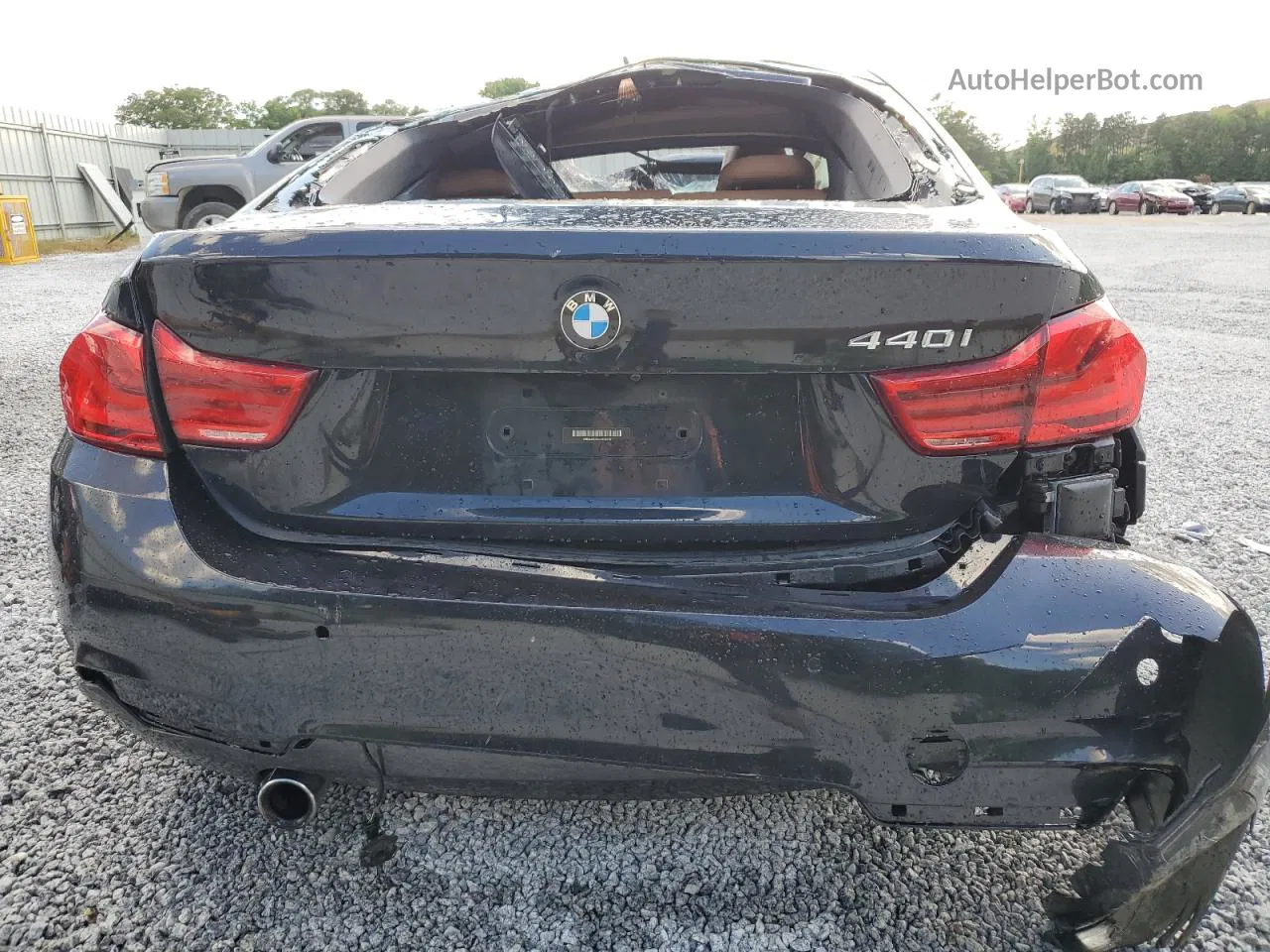 2018 Bmw 440i Gran Coupe Black vin: WBA4J5C53JBF06737