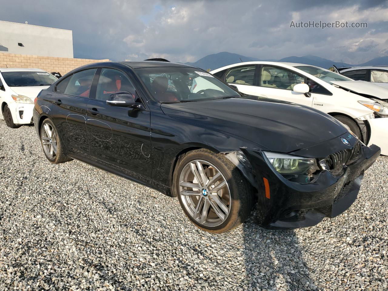 2018 Bmw 440i Gran Coupe Black vin: WBA4J5C53JBF07337