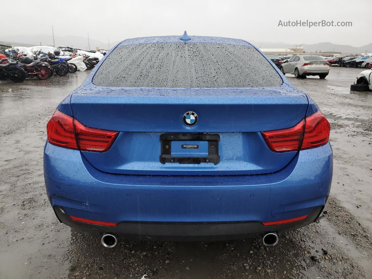 2018 Bmw 440i Gran Coupe Blue vin: WBA4J5C55JBF06741