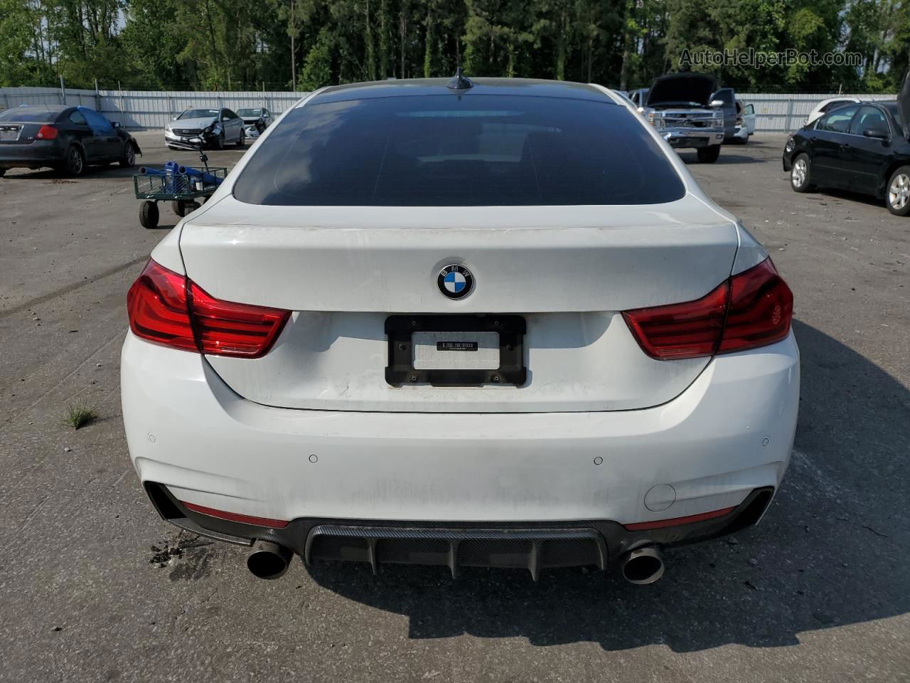 2018 Bmw 440i Gran Coupe White vin: WBA4J5C56JBF06313