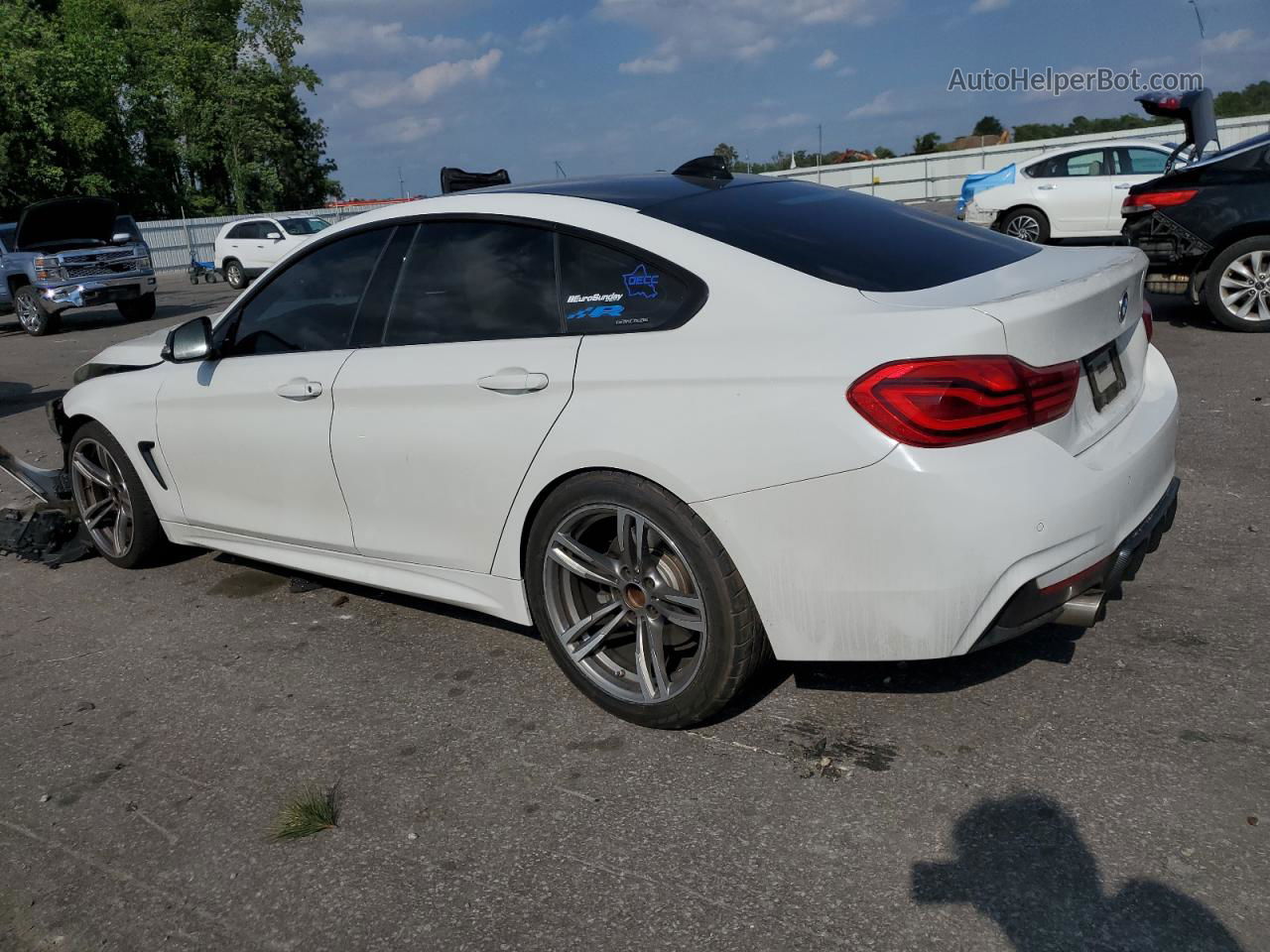 2018 Bmw 440i Gran Coupe White vin: WBA4J5C56JBF06313