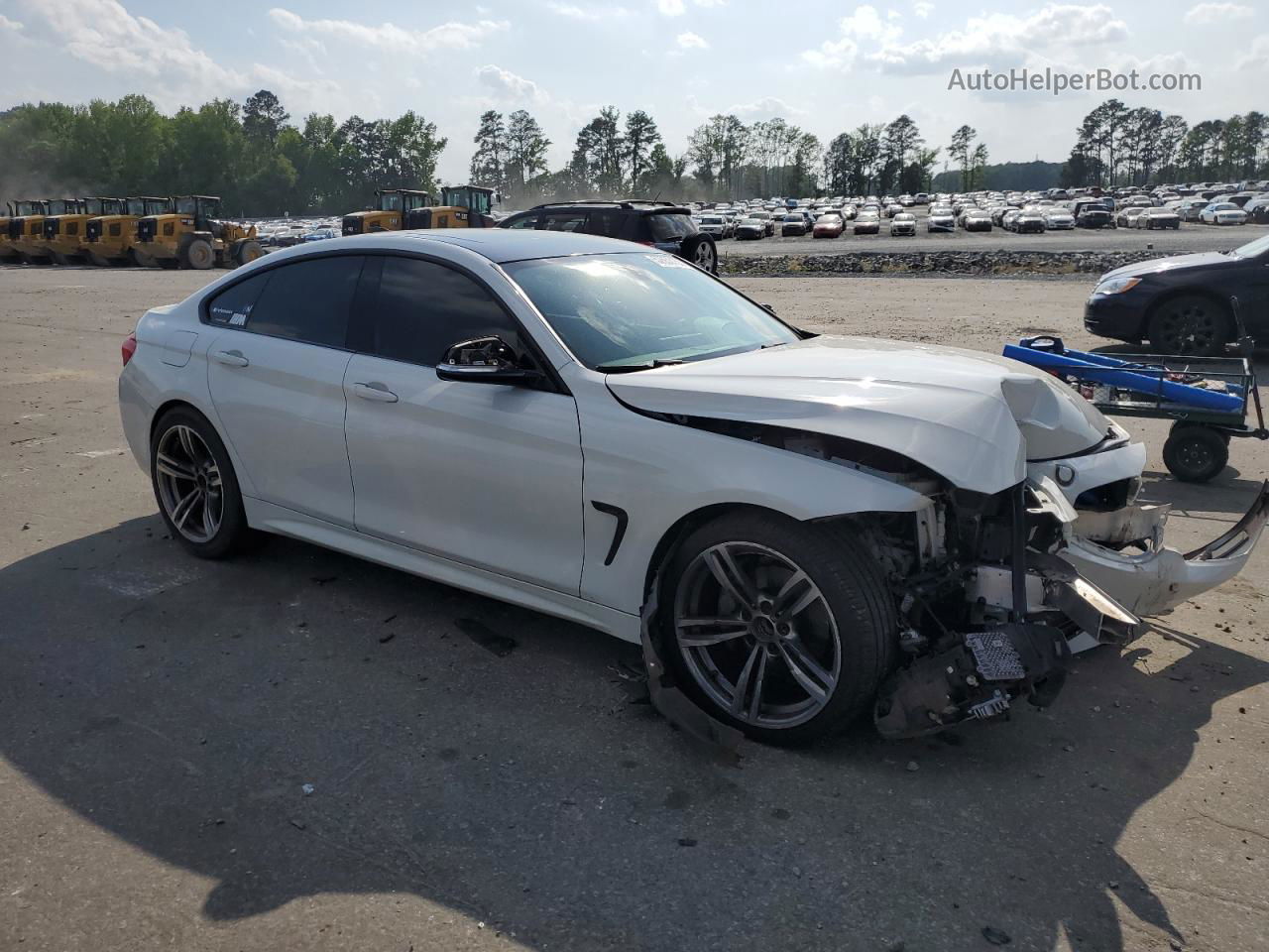 2018 Bmw 440i Gran Coupe White vin: WBA4J5C56JBF06313