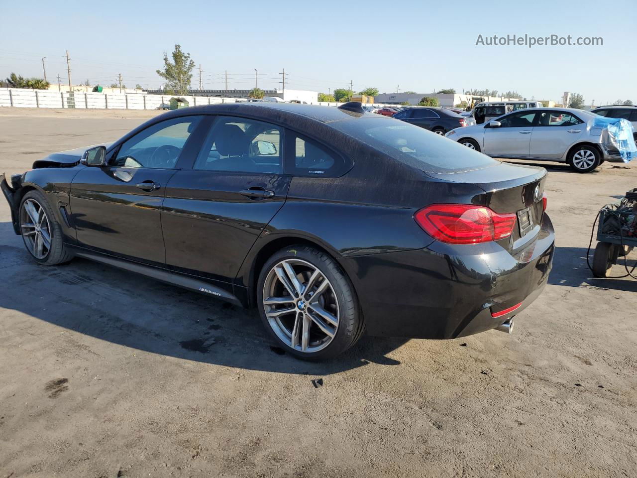 2018 Bmw 440i Gran Coupe Black vin: WBA4J5C57JBF07910