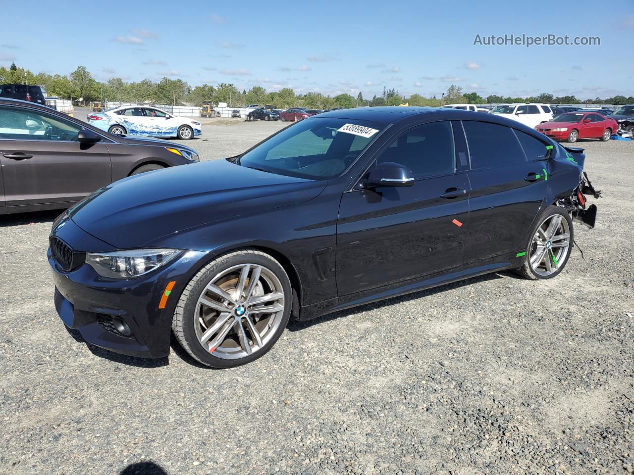 2018 Bmw 440i Gran Coupe Black vin: WBA4J5C58JBE96982