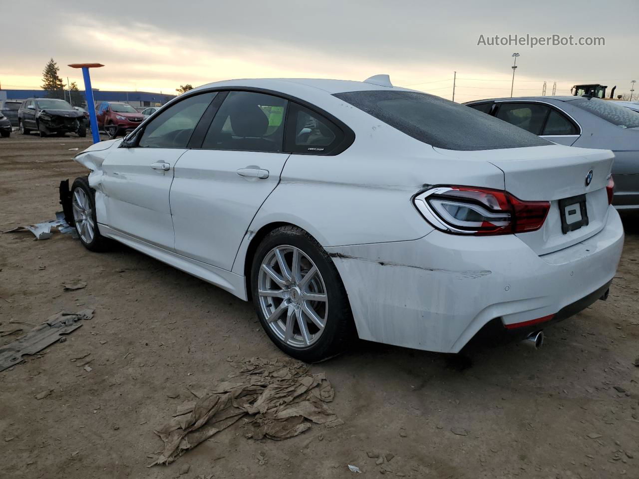 2018 Bmw 440i Gran Coupe White vin: WBA4J5C59JBF20173