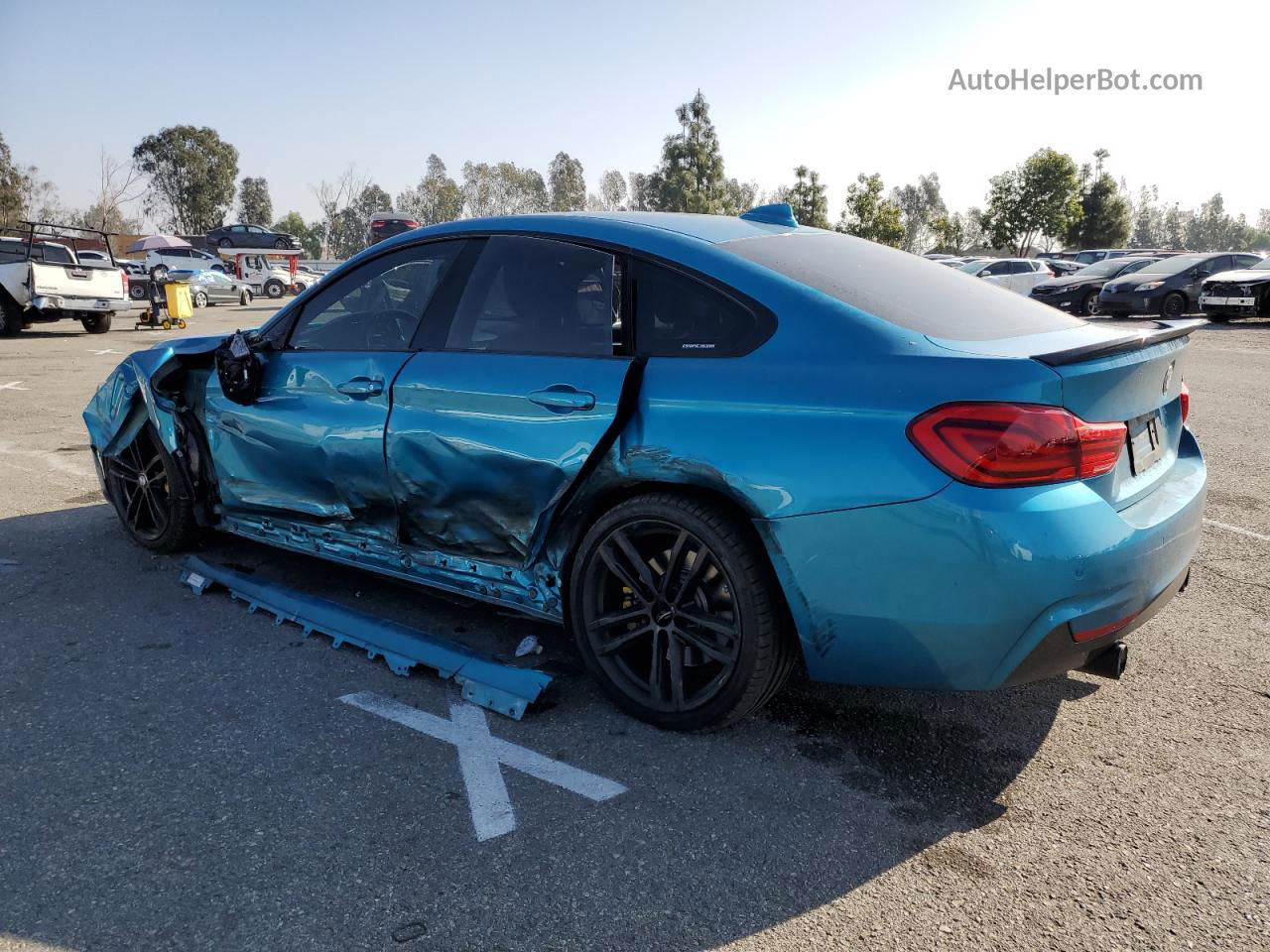 2018 Bmw 440i Gran Coupe Teal vin: WBA4J5C5XJBF06234