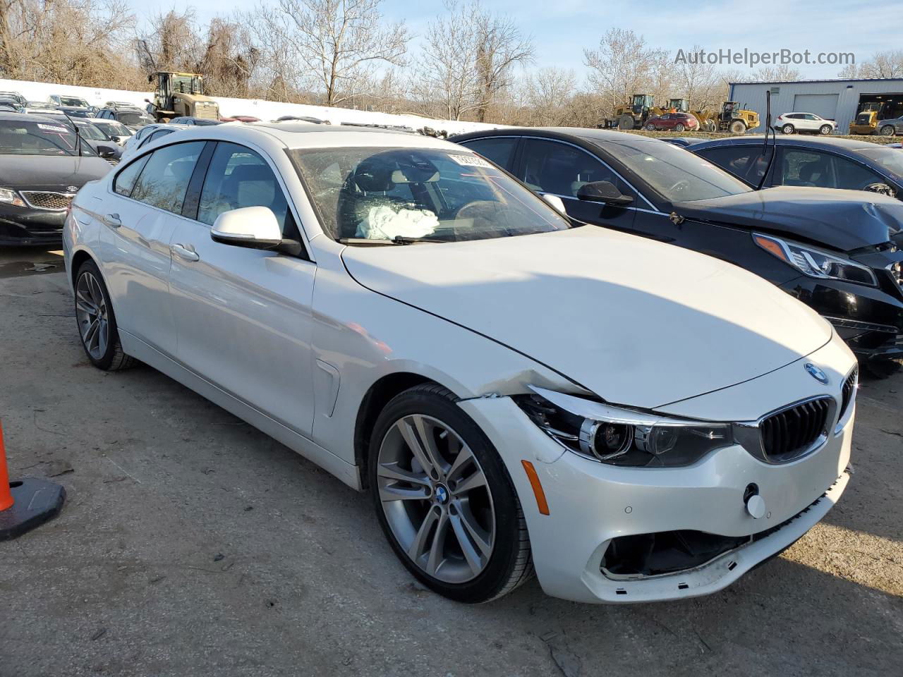 2018 Bmw 440xi Gran Coupe White vin: WBA4J7C52JBH14281