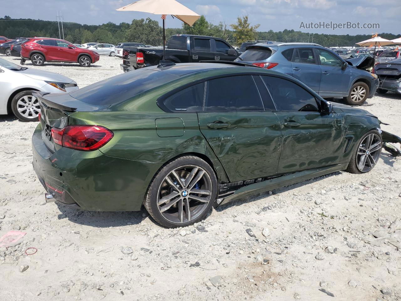 2018 Bmw 440xi Gran Coupe Green vin: WBA4J7C53JBH13981