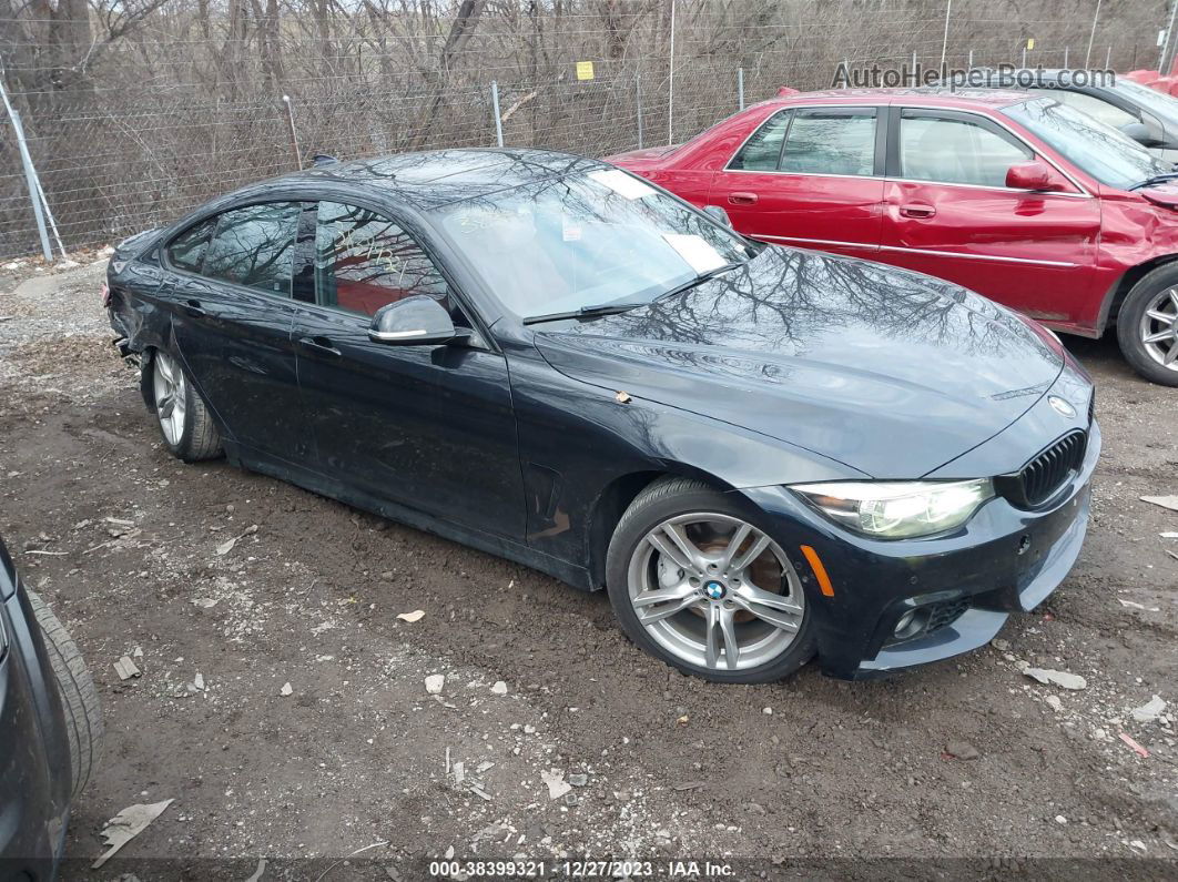 2018 Bmw 440i Gran Coupe Xdrive Black vin: WBA4J7C55JBB98885