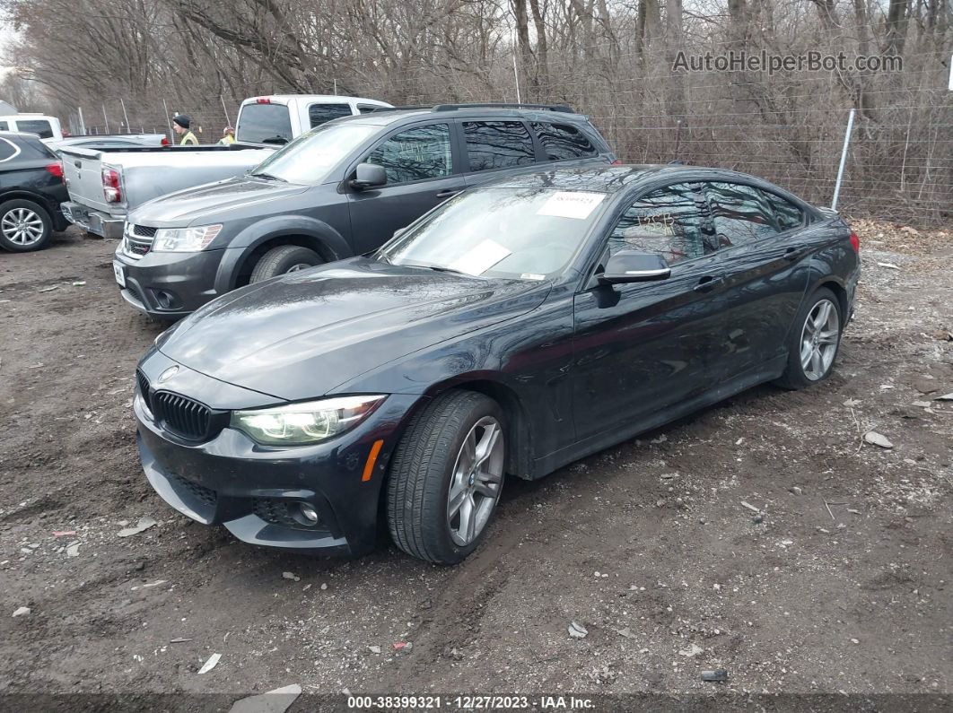 2018 Bmw 440i Gran Coupe Xdrive Black vin: WBA4J7C55JBB98885