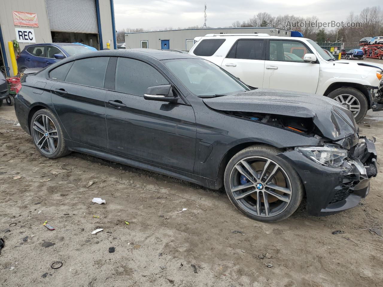 2018 Bmw 440xi Gran Coupe Black vin: WBA4J7C58JBH13863