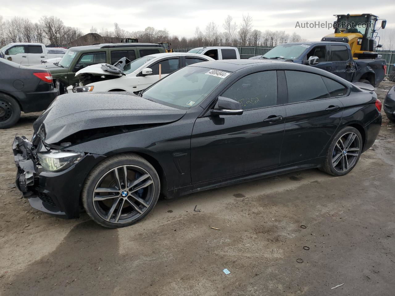 2018 Bmw 440xi Gran Coupe Black vin: WBA4J7C58JBH13863