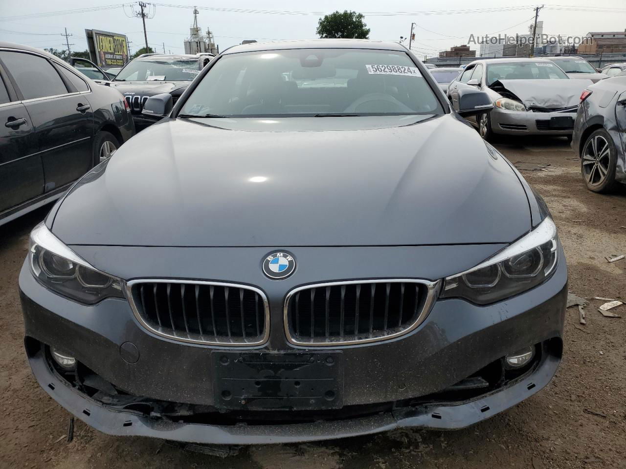 2018 Bmw 440xi Gran Coupe Gray vin: WBA4J7C58JBH14012