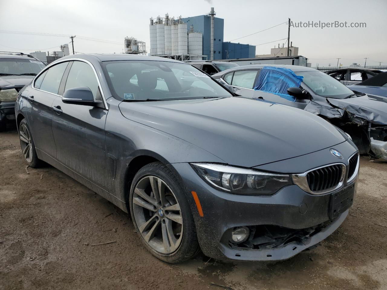 2018 Bmw 440xi Gran Coupe Gray vin: WBA4J7C58JBH14012