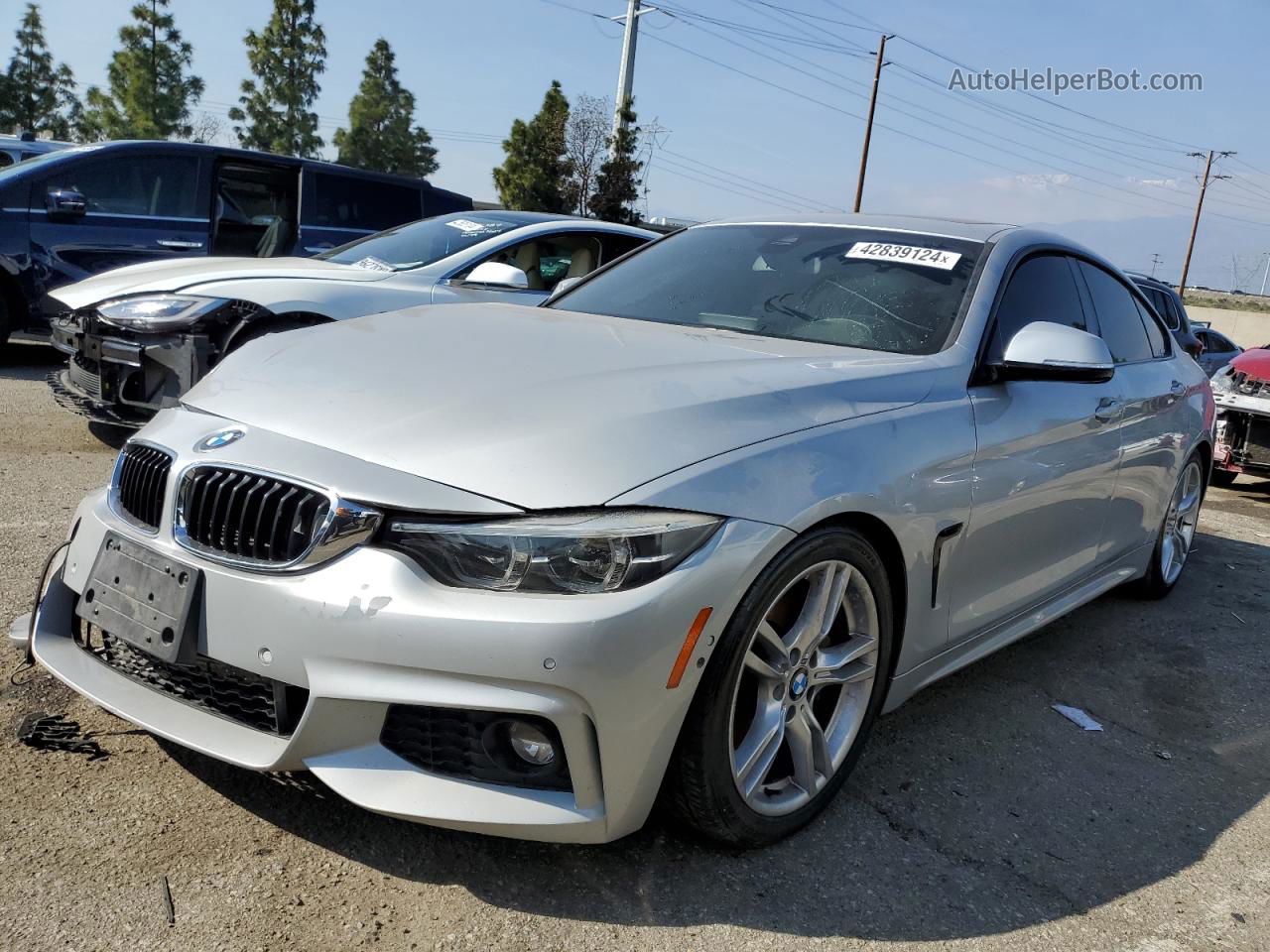 2018 Bmw 440xi Gran Coupe Серебряный vin: WBA4J7C59JBB98680