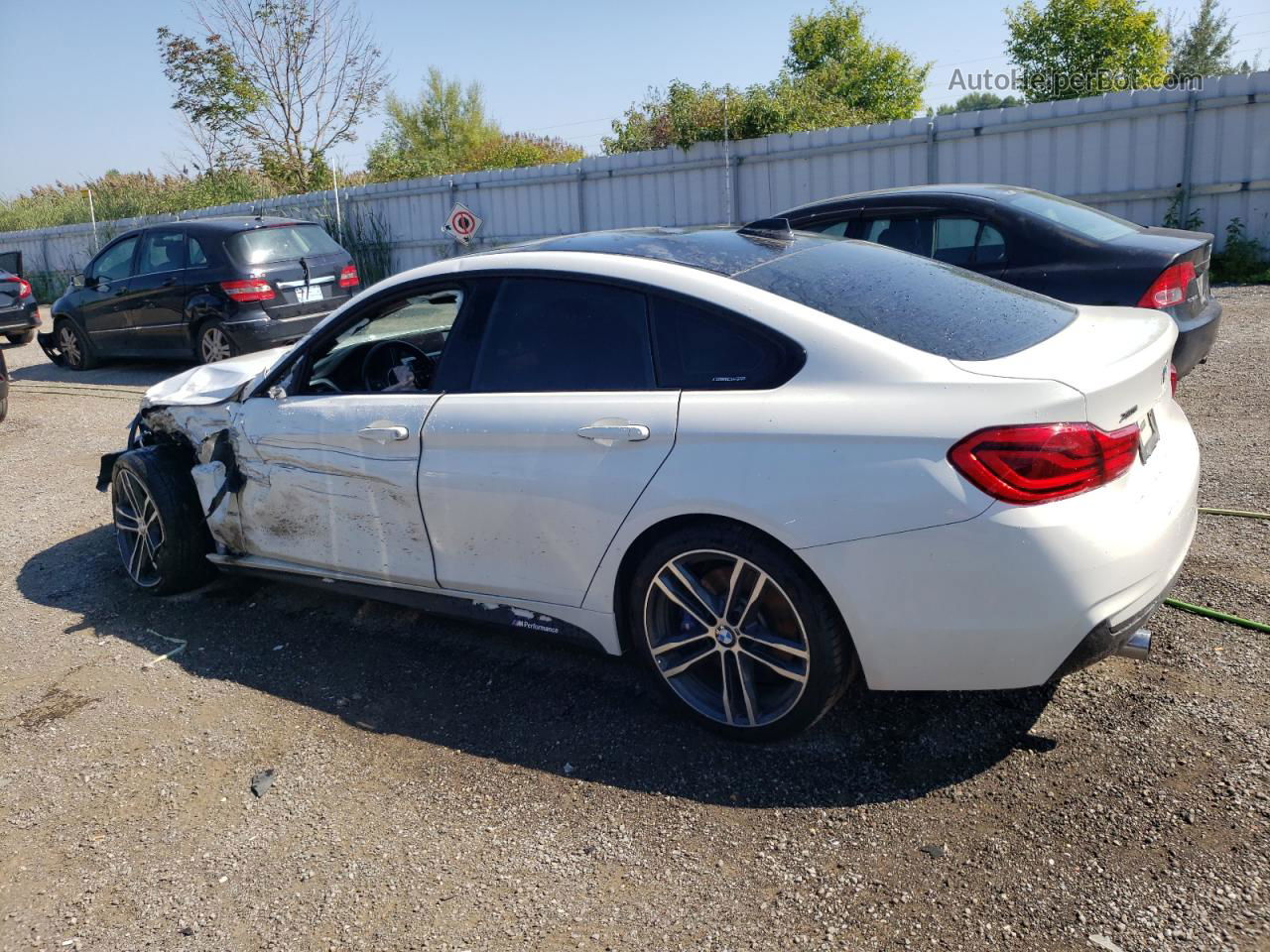 2018 Bmw 440xi Gran Coupe White vin: WBA4J7C59JBH14374