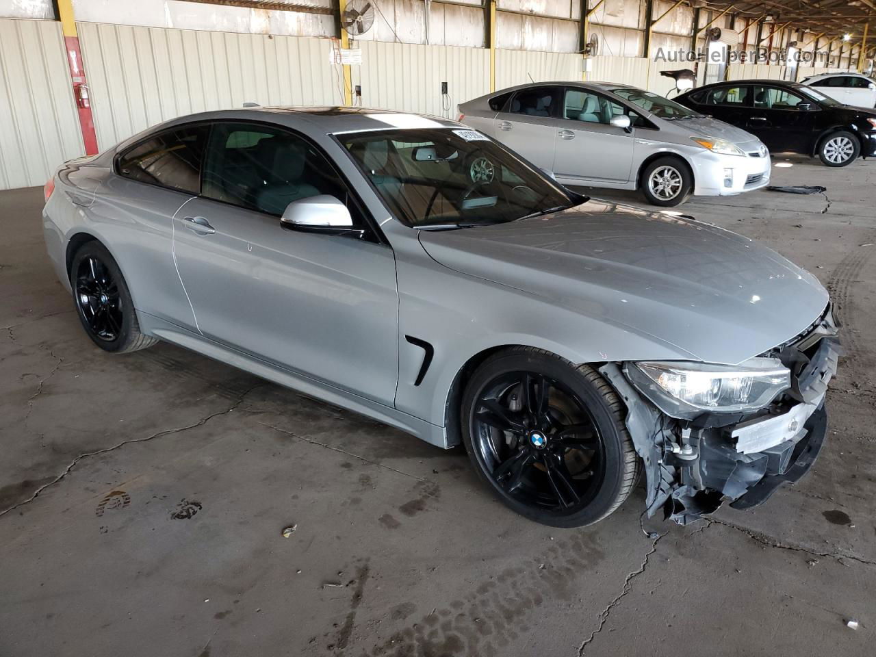 2017 Bmw 440i  Silver vin: WBA4P1C32HK522828