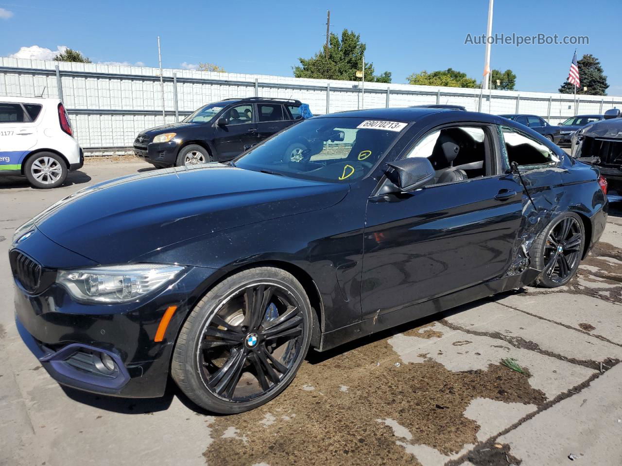 2017 Bmw 440i  Black vin: WBA4P1C56HK522025