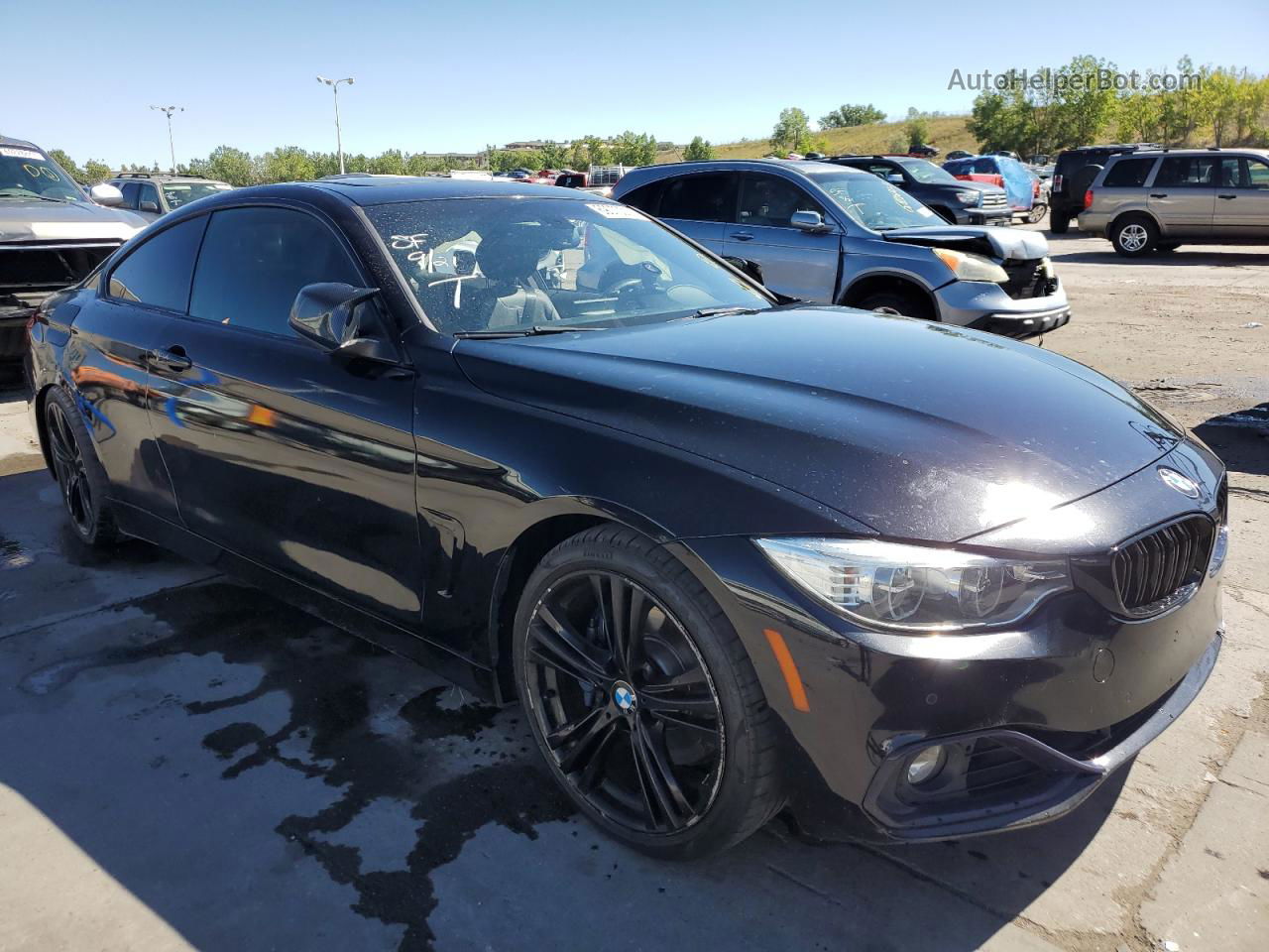 2017 Bmw 440i  Black vin: WBA4P1C56HK522025