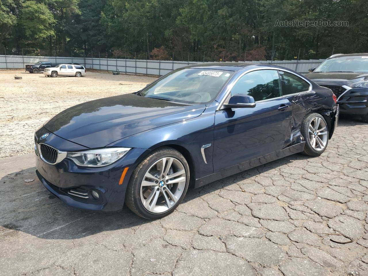 2017 Bmw 440i  Blue vin: WBA4P1C56HK522266