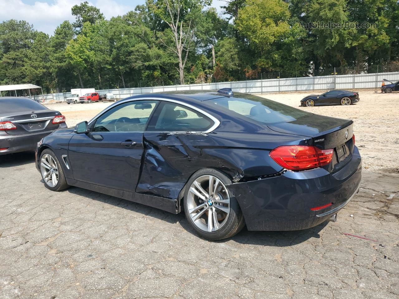 2017 Bmw 440i  Синий vin: WBA4P1C56HK522266