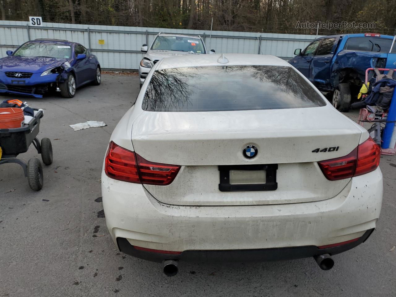 2017 Bmw 440xi  Silver vin: WBA4P3C59HK528221